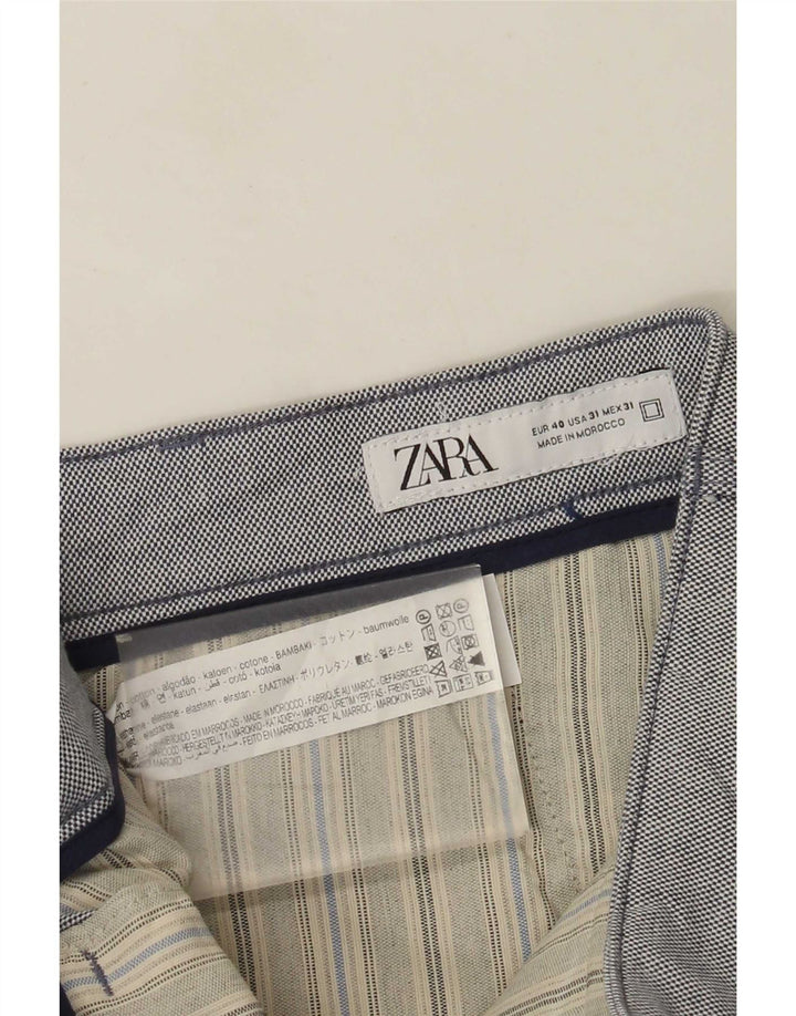 Męskie spodenki chino Zara EU 40 Medium W31, szara bawełna