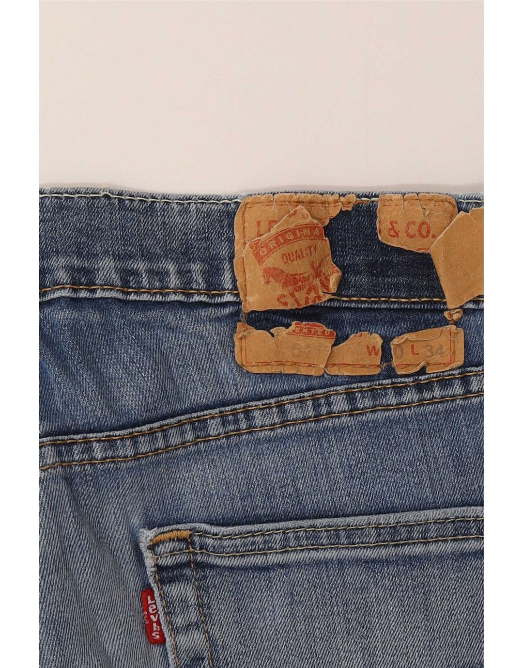 Męskie jeansy Levi's 511 Slim W30 L34 Niebieska bawełna