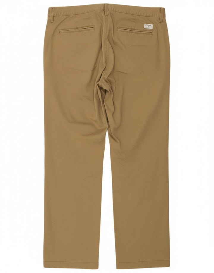 Męskie proste spodnie chino Timberland W36 L32 Khaki
