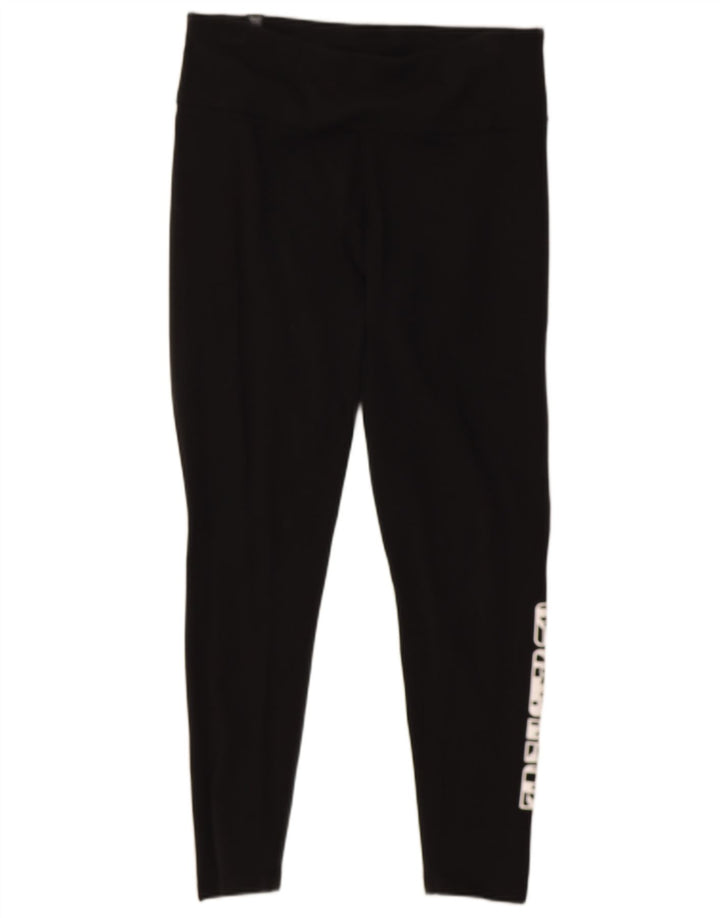 Damskie legginsy Puma Graphic Crop UK 12, średnie, czarne, bawełniane
