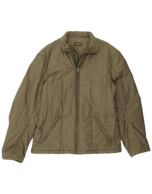 Męska ocieplana kurtka Napapijri UK 44 2XL Khaki, bawełna
