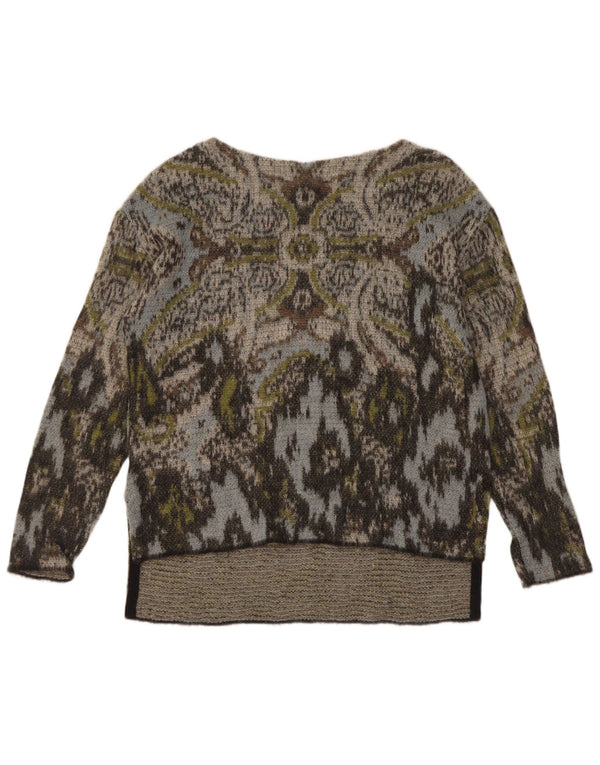 Damski sweter Marccain z dekoltem w łódkę US 3 XS, wielokolorowy krawat