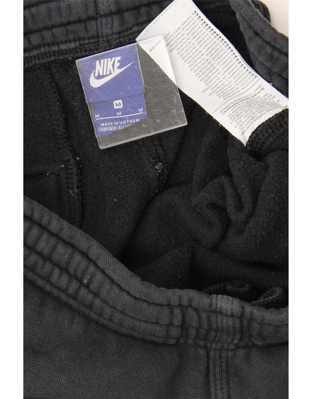 NIKE Mens Tracksuit Trousers Joggers Medium  Black Cotton