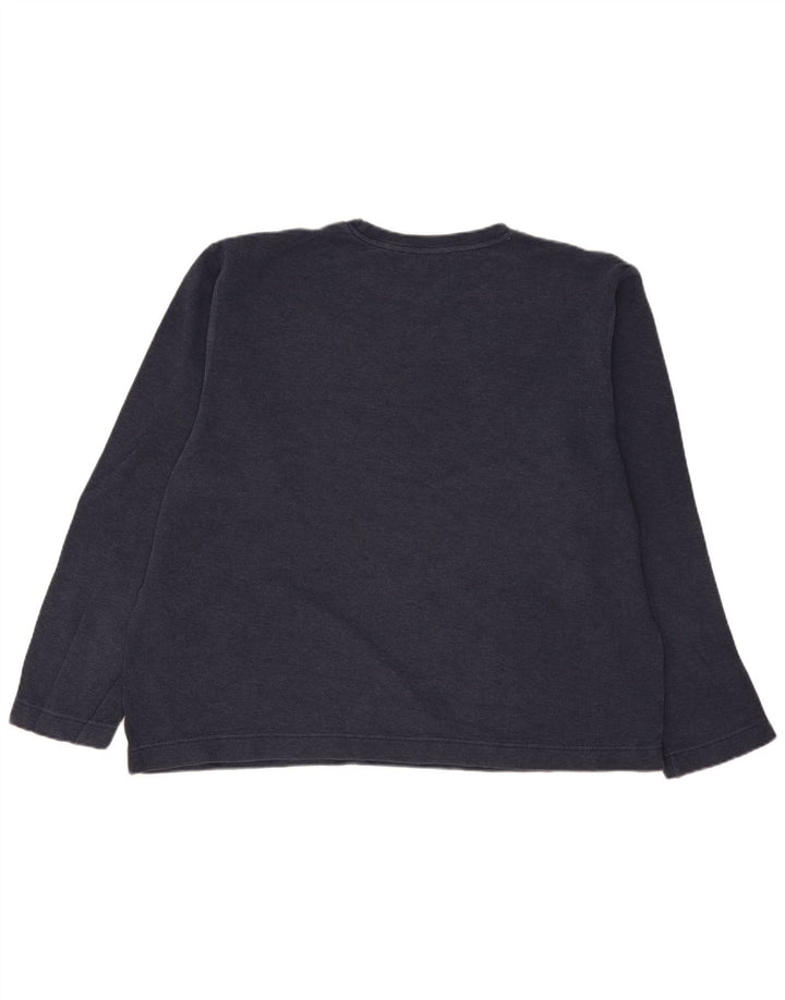 Męski top Gap Classic Fit z długim rękawem, 2XL, granatowy