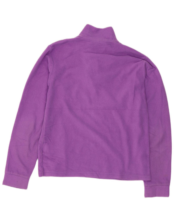 Mountain Warehouse Dziewczęcy sweter polarowy z zamkiem błyskawicznym, 12-13 lat, fioletowy