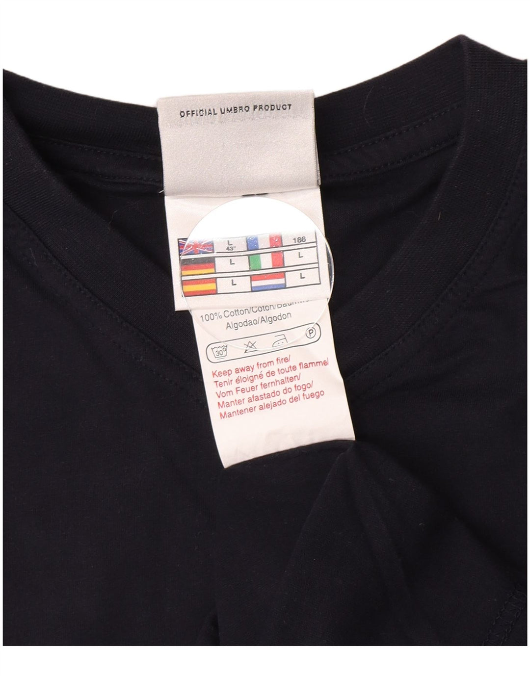 T-shirt męski Umbro, duży, granatowy, bawełniany