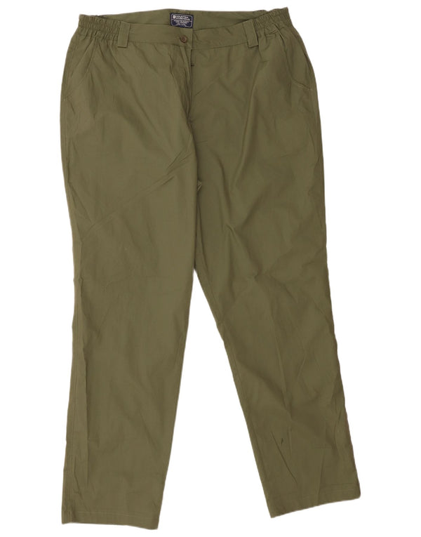Spodnie damskie Mountain Warehouse Straight Chino UK 18 XL W36 L31 Zielone