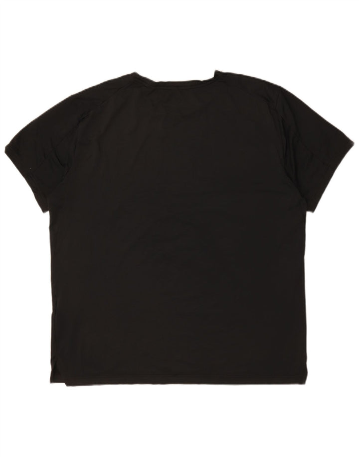 Męski T-shirt Nike Dri Fit Standard Fit z grafiką, duży, czarny poliester