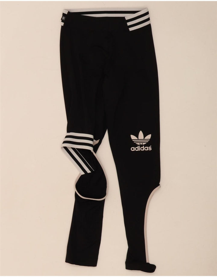 Damskie legginsy Adidas Rita Ora UK 8 Mały czarny poliester z blokami kolorów