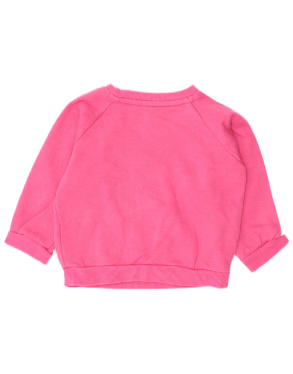 Bluza Adidas Baby Girls Graphic z guzikami pod szyją, 3-6 miesięcy, różowa
