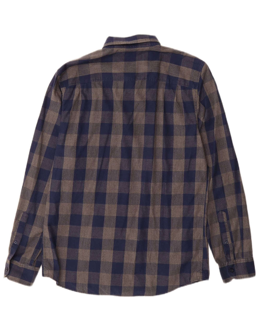 Koszula flanelowa męska Jack Wills o klasycznym kroju, średnia, granatowa, bawełniana w kratkę