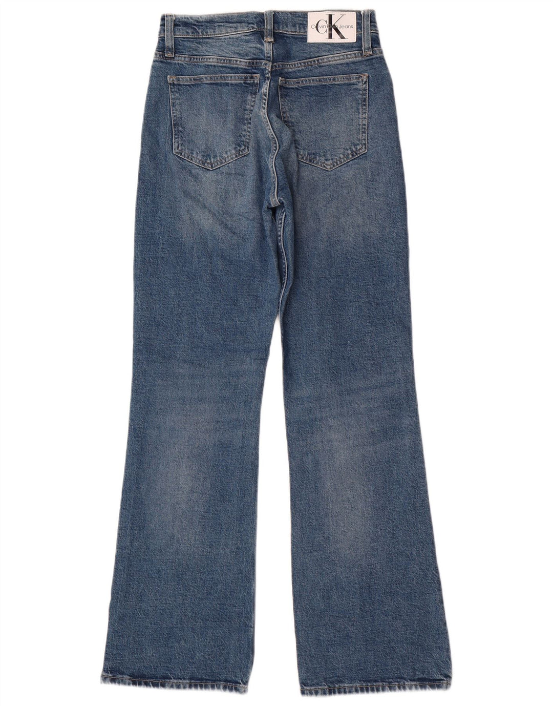 Damskie jeansy Calvin Klein Bootcut W26 L30 Niebieskie bawełniane