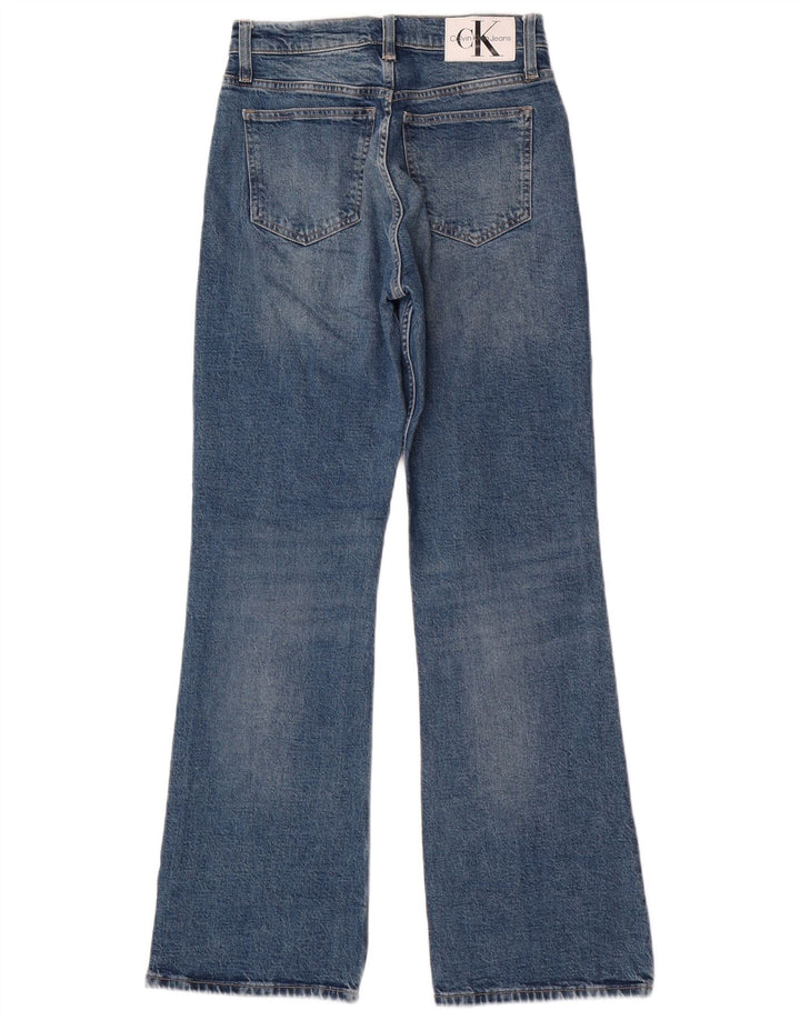 Damskie jeansy Calvin Klein Bootcut W26 L30 Niebieskie bawełniane