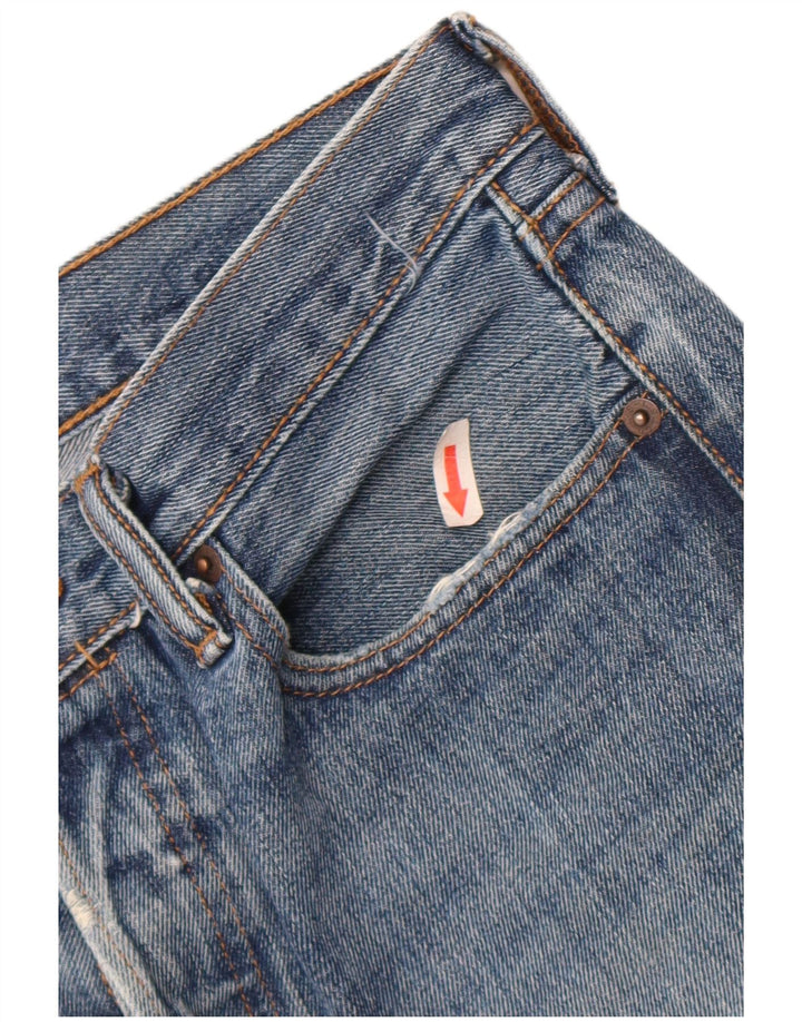 Męskie dżinsy Levi's 501 Straight W32 L30 Niebieskie bawełniane