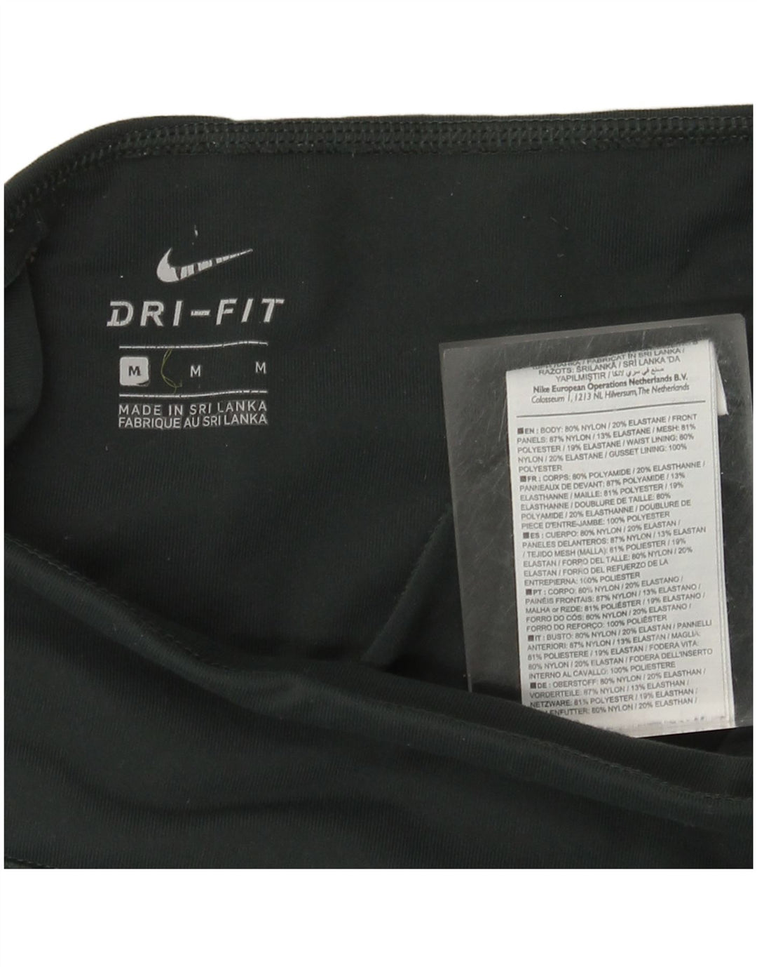 Damskie legginsy NIKE Dri Fit UK 12, średni zielony nylon