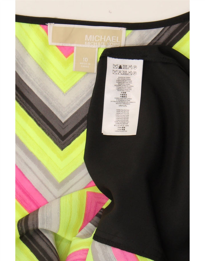 MICHAEL KORS Womens Maxi Dress US 10 Large Multicoloured Geometric Vintage Michael Kors and Second-Hand Michael Kors from Messina Hembry 