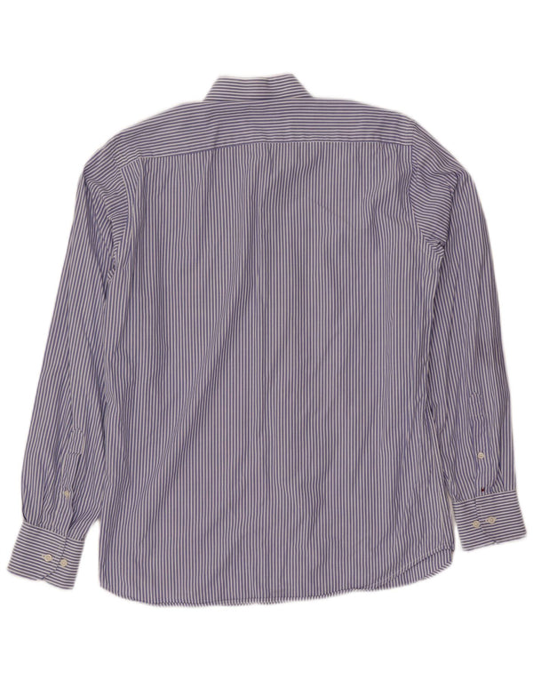 Koszula męska TOMMY HILFIGER Rozmiar 14 1/2 37 Mała niebieska bawełniana w prążki