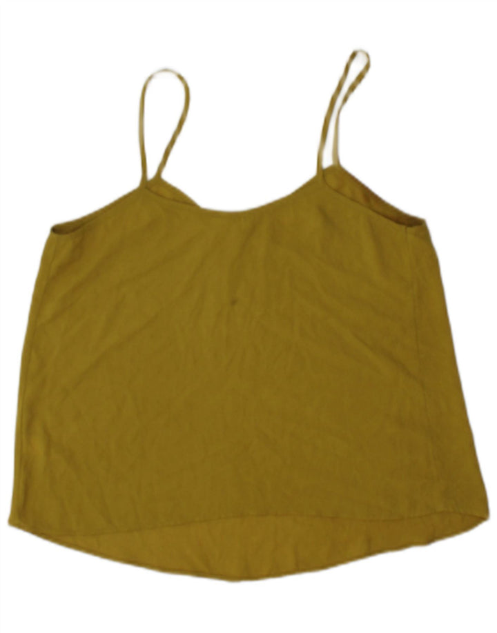 Topshop damski top na ramiączkach UK 10, mały, żółty poliester