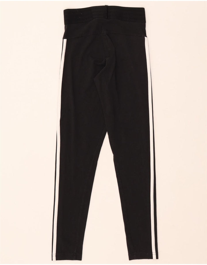 Legginsy damskie ADIDAS UK 4/6 XS, czarne, bawełniane