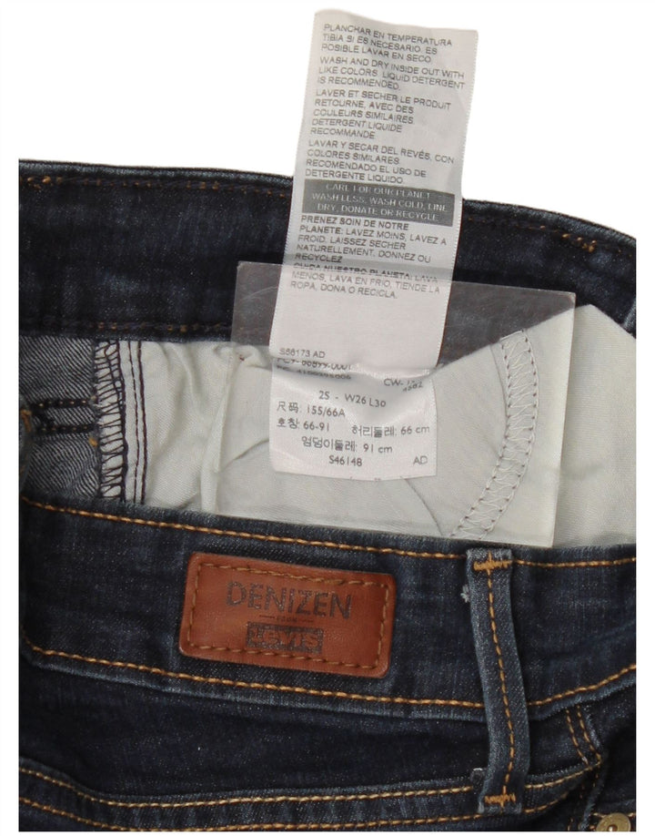 Damskie jeansy Levi's Denizen Modern Bootcut W26 L30 Granatowa bawełna