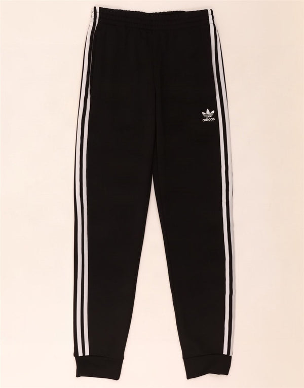 Męskie spodnie dresowe Adidas, małe, czarne, poliestrowe