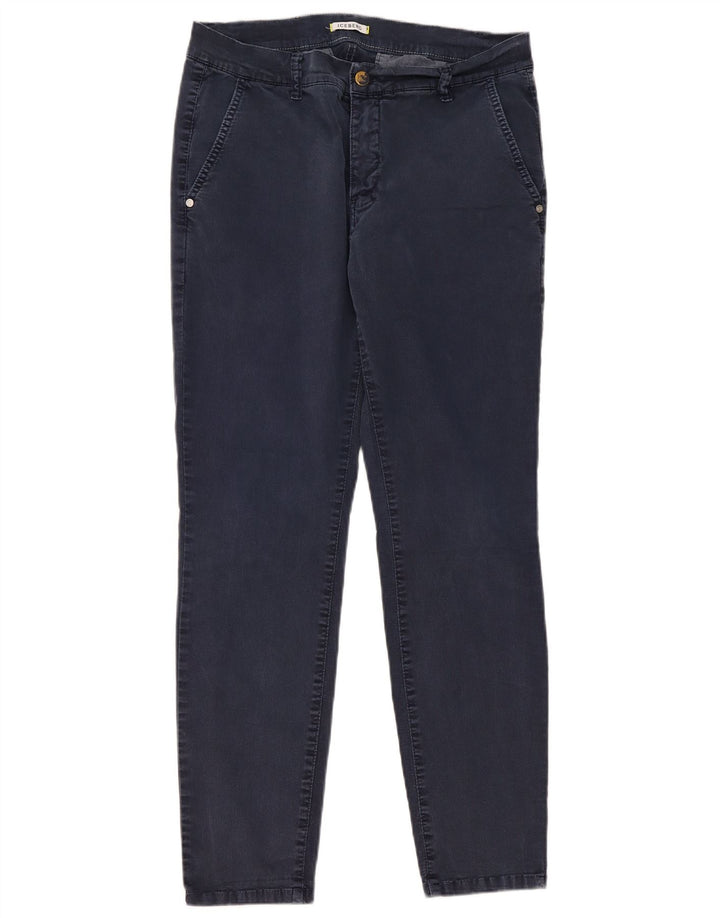 Spodnie damskie Iceberg Slim Chino W32 L29 Granatowe