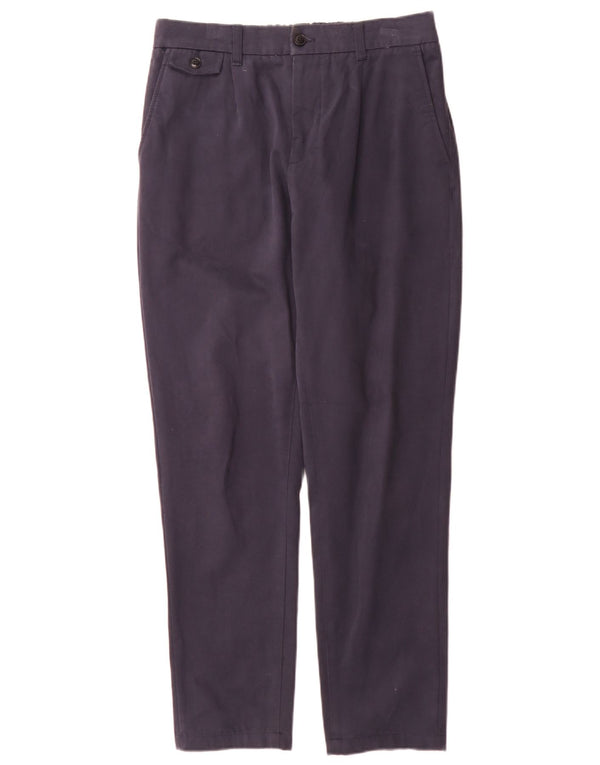 Męskie zwężane spodnie chino z wysokim stanem Ted Baker W32 L30 Granatowa bawełna