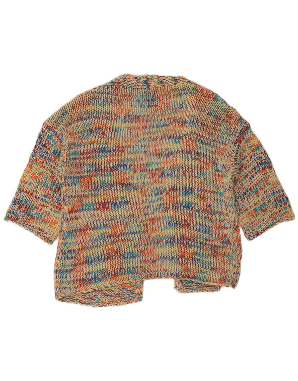 Damski sweter oversize z rękawem 3/4 Zara UK 10, mały, wielokolorowy