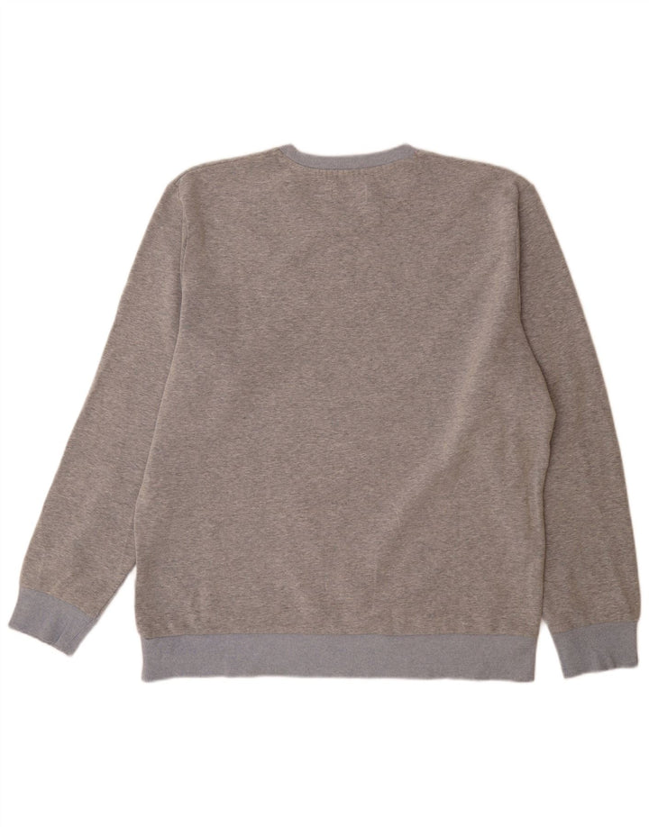 Męski sweter z grafiką Jack & Jones, 2XL, szary, nakrapiany poliester