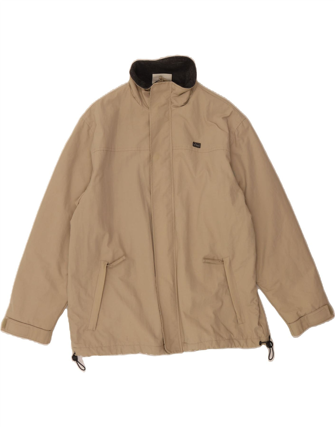 ASICS Mens Windbreaker Jacket UK 38 Medium Beige Nylon Vintage Asics and Second-Hand Asics from Messina Hembry 