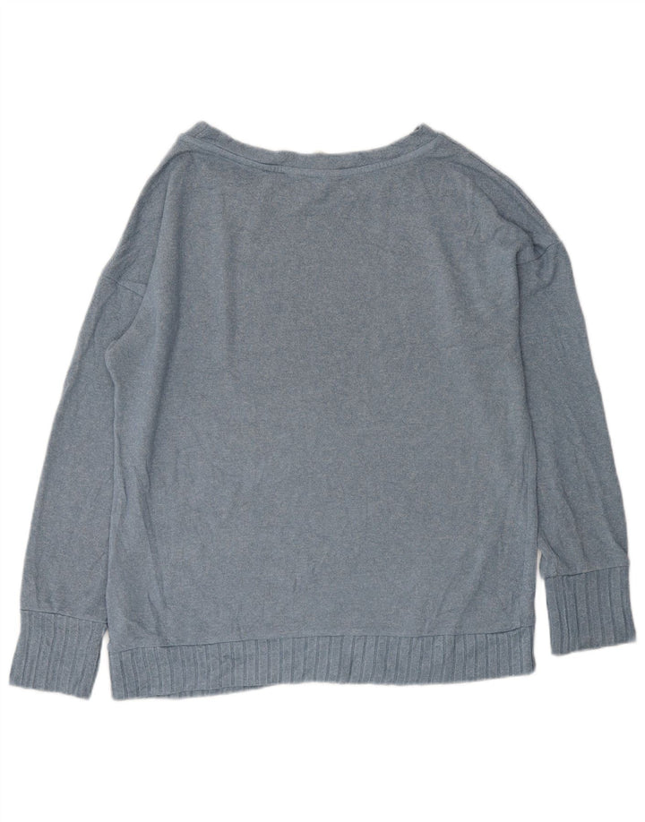 MARKS & SPENCER Damski sweter oversize z dekoltem w łódkę UK 10 Small Blue