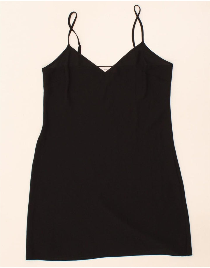 REISS Womens Slip Dress UK 10 Small Black Polyester Vintage Reiss and Second-Hand Reiss from Messina Hembry 