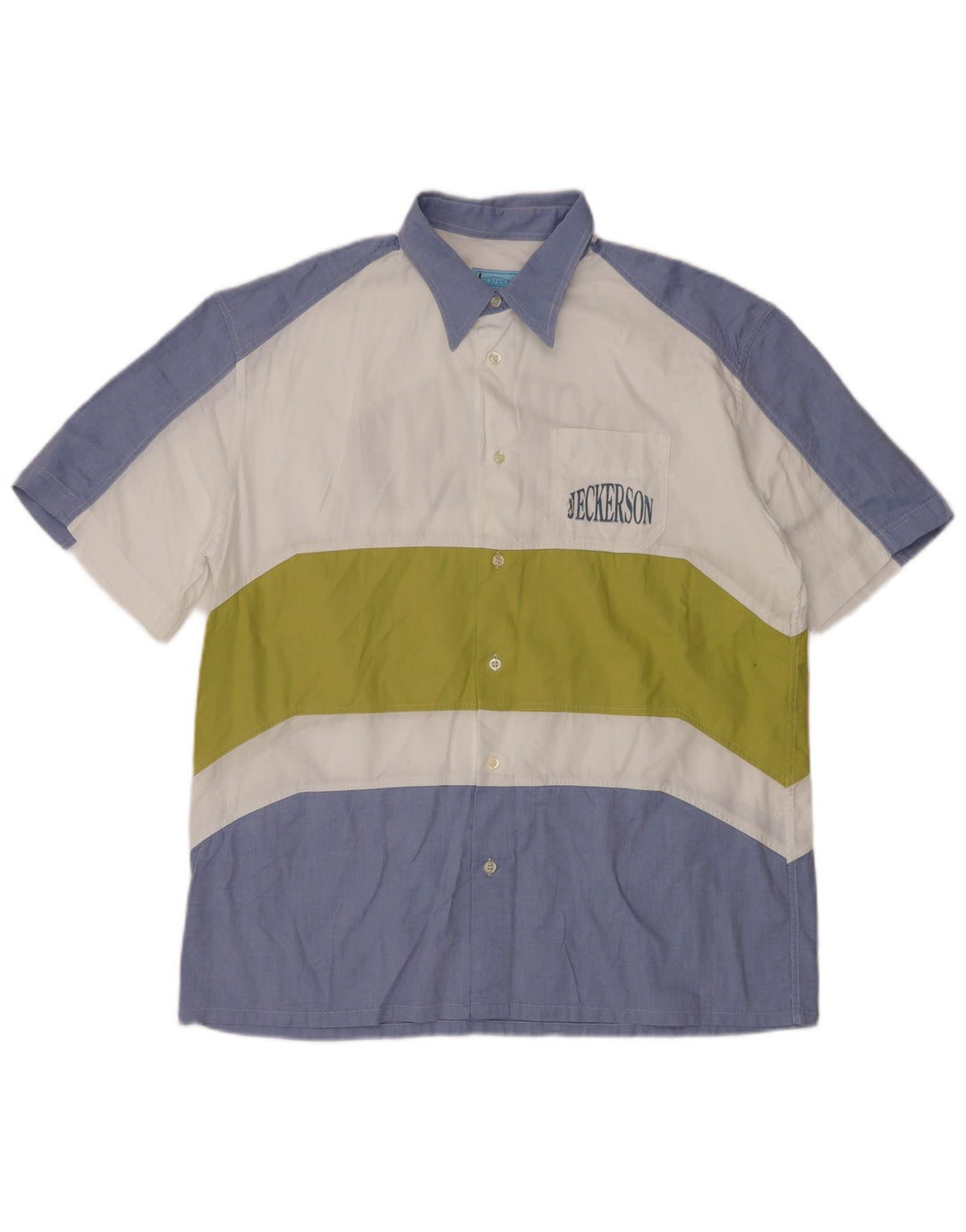 Męska graficzna koszula z krótkim rękawem JECKERSON XL w kolorze niebieskim