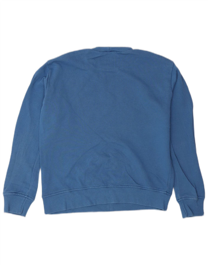 Bluza chłopięca Benetton z grafiką, duża, niebieska, bawełniana, 8-9 lat