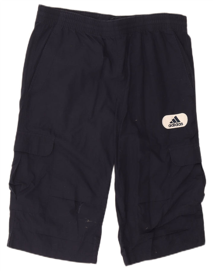 Spodenki Adidas Męskie Cargo Medium W36 Granatowe Bawełniane
