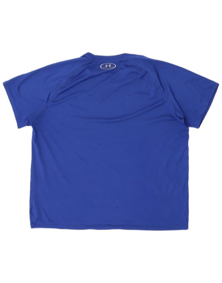 Under Armour Męski T-shirt Top, duży, niebieski, poliester