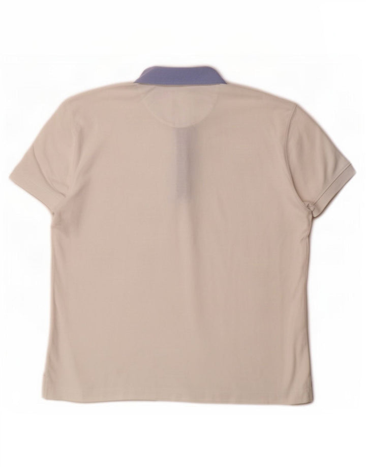 Męska koszulka polo Massimo Dutti, duża, biała