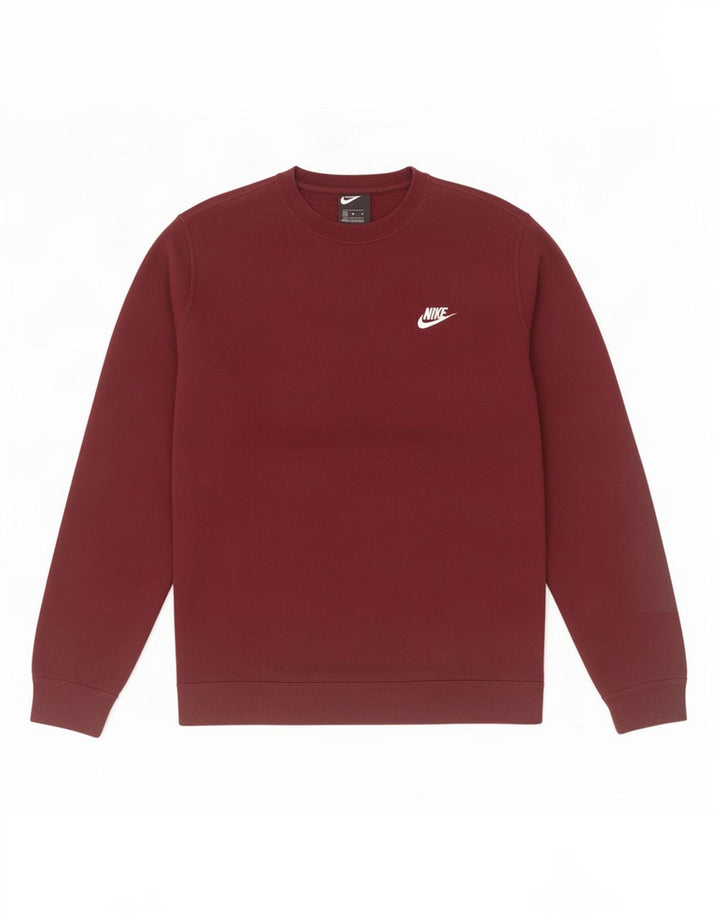 Męska bluza dresowa Nike, średnia, bordowa bawełna