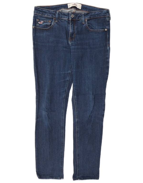 Dżinsy damskie Hollister US 11 Large W30 L28 Niebieskie bawełniane