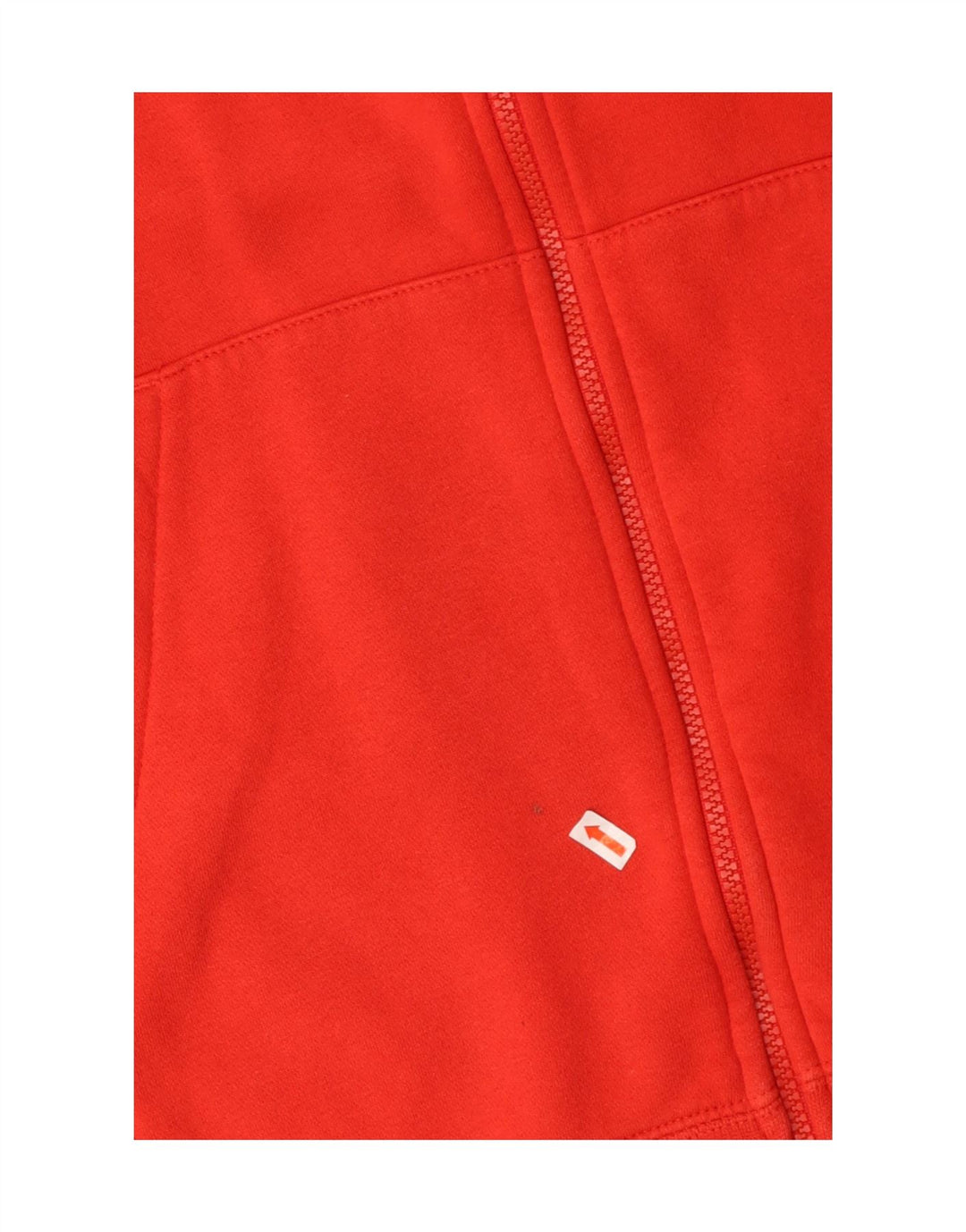 NIKE Mens Zip Hoodie Sweater Large Red Colourblock Cotton