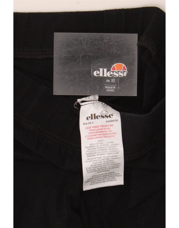 Damskie legginsy Ellesse Graphic UK 10 Small, czarne, bawełniane