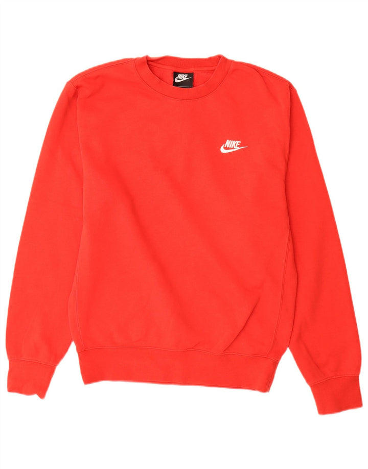 Bluza męska NIKE, sweter XS, czerwona, bawełniana