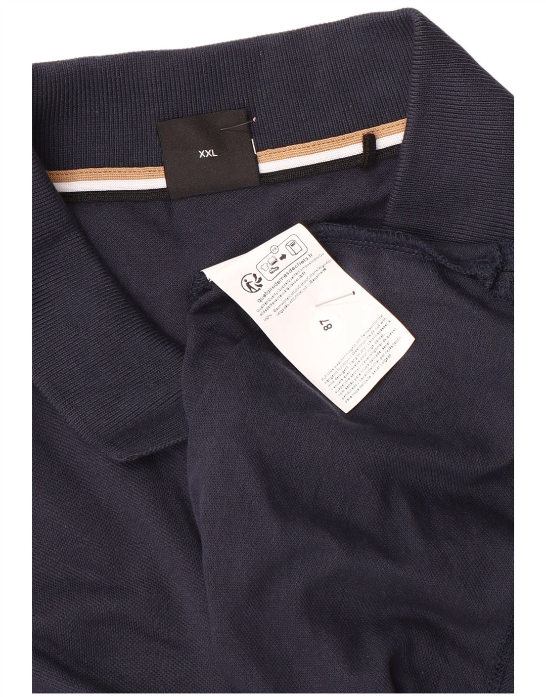 Męska koszulka polo Hugo Boss 2XL, granatowa, bawełniana