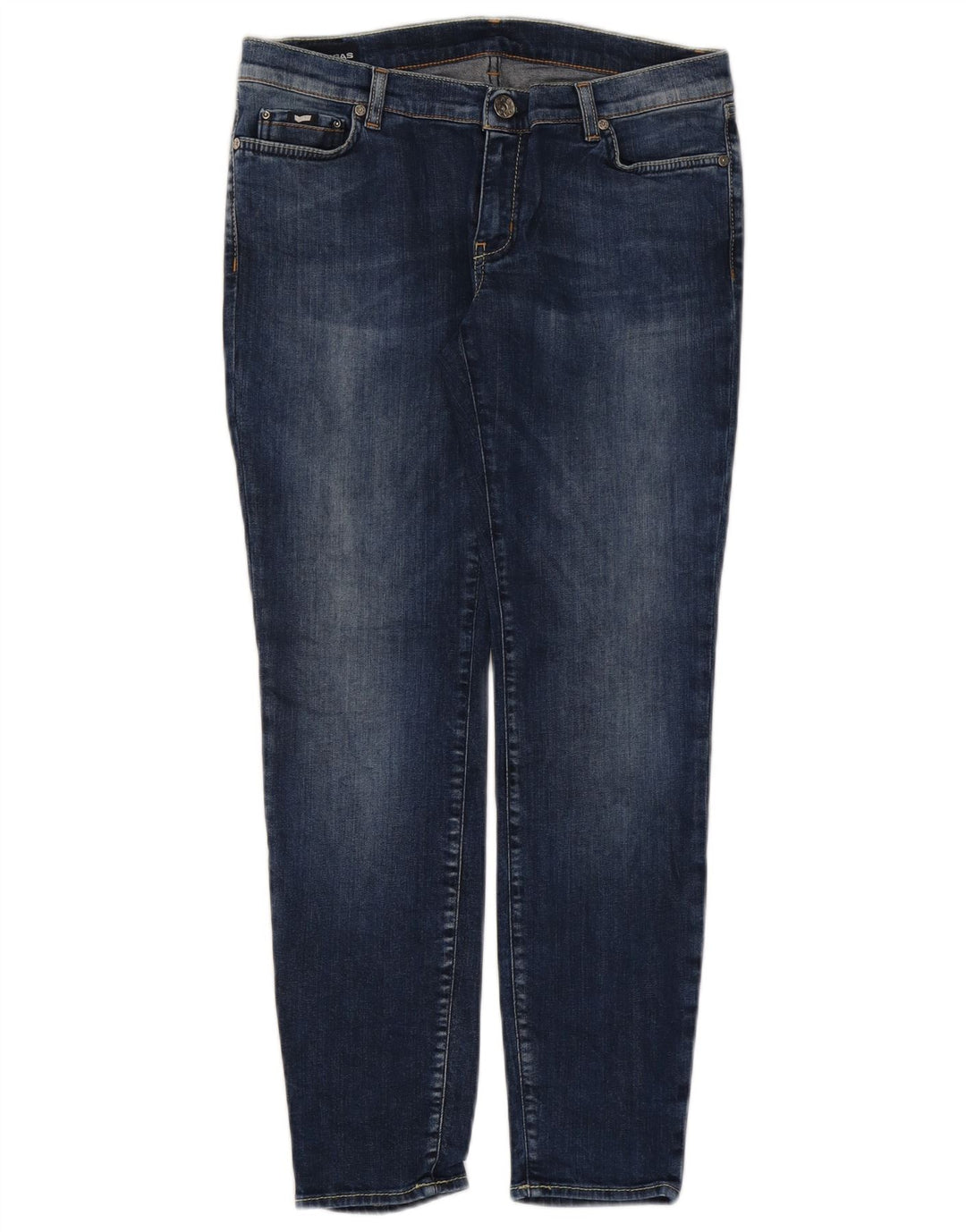 Damskie jeansy Gas W31 L28 Niebieskie bawełniane