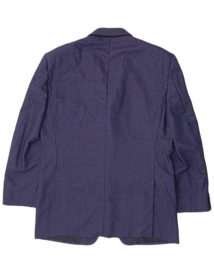 Męska marynarka zapinana na 3 guziki EMANUEL UNGARO IT 50, duża, granatowa