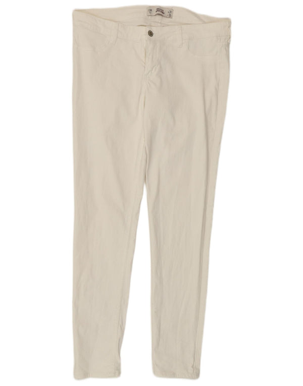 HOLLISTER Damskie super obcisłe dżinsy US 13 duże W31 L31 biała bawełna