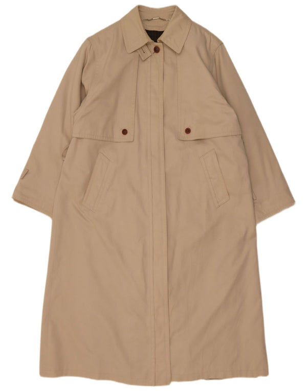 Płaszcz damski vintage UK 18 XL beżowy akryl
