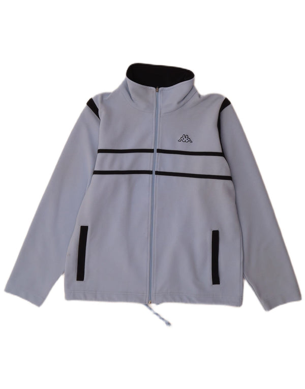 Damska kurtka dresowa KAPPA UK 14, poliester w kolorze średnioniebieskim