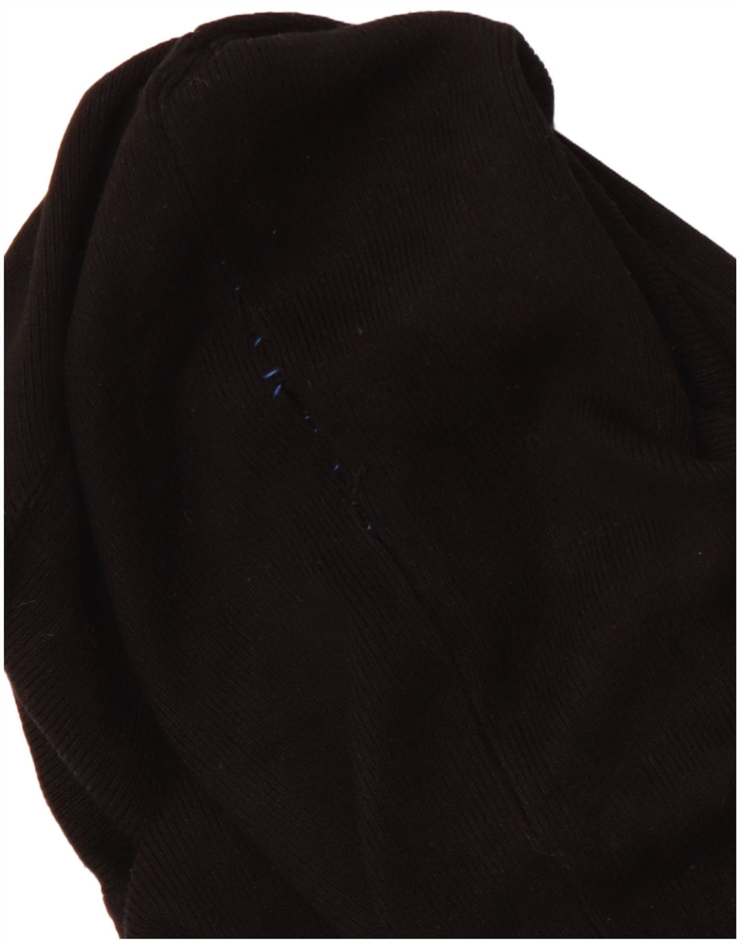 Damski sweter ZARA z okrągłym dekoltem UK 12, średnia czarna wiskoza