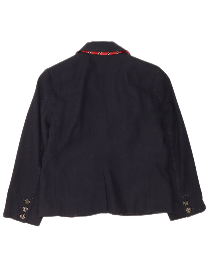 Damska marynarka zapinana na 2 guziki Abercrombie & Fitch UK 12, średni granat